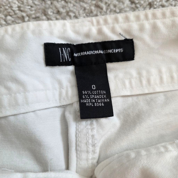 INC International Concepts Shorts Size 0 White - Picture 3 of 6